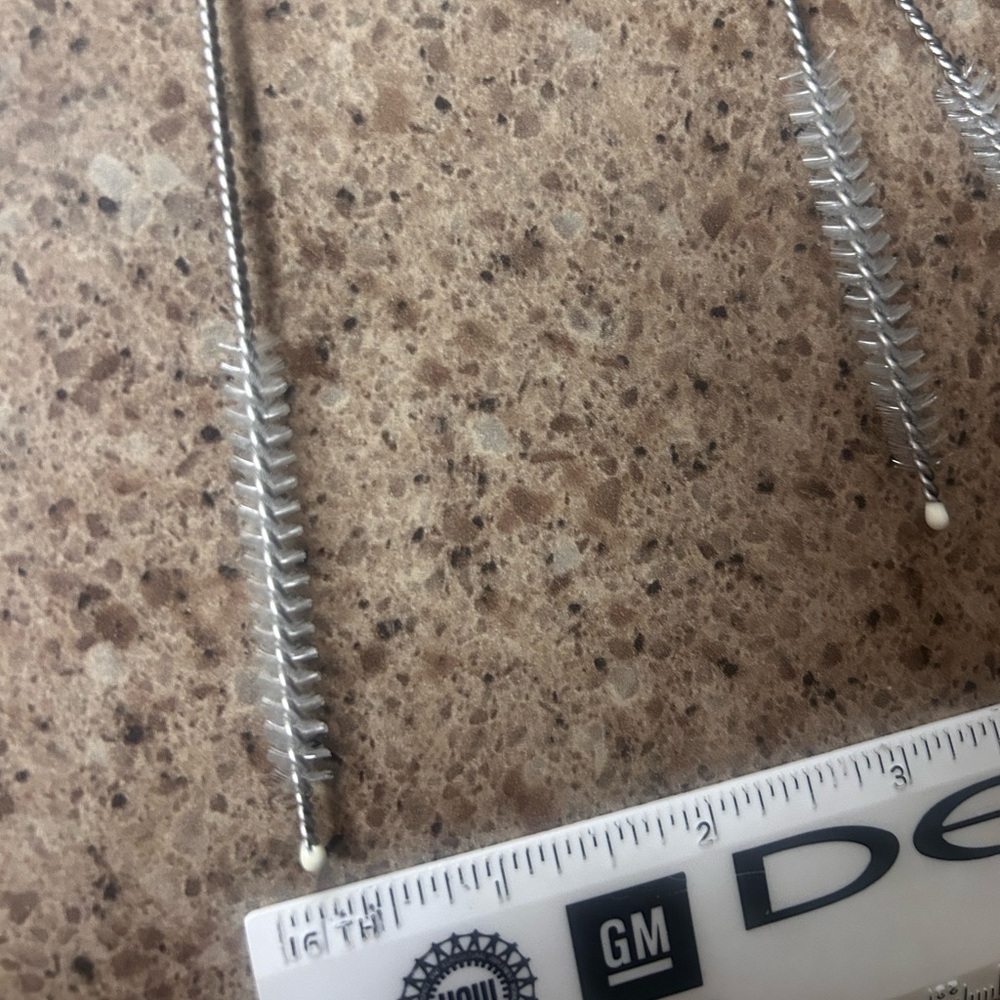 Silver Thin Cleaning Brushes for Straws, 6-pack, 10” long - Picture 4 of 4
